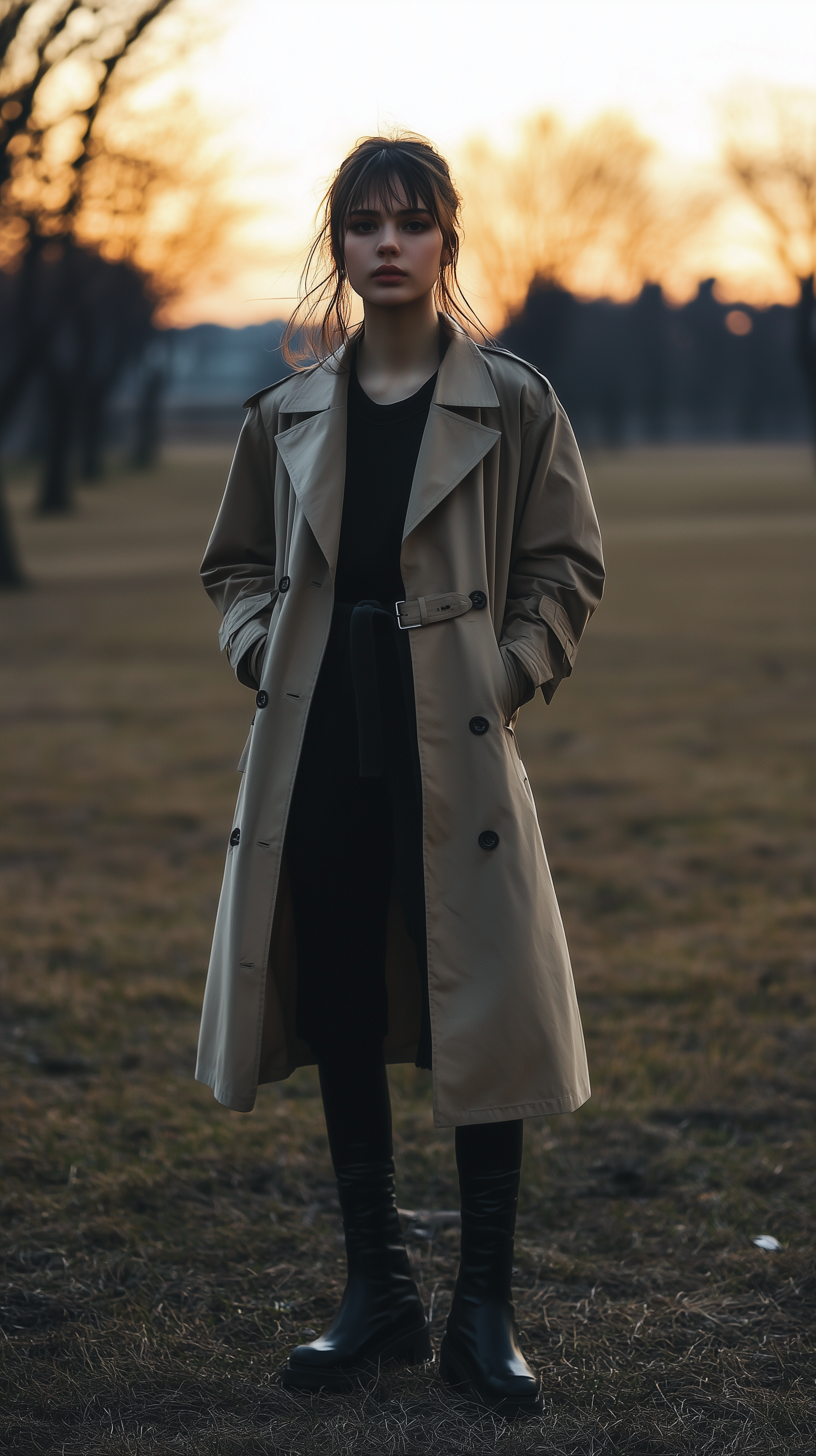 AI generated: Midjourney prompt: full-body shot, female model, wearing a structured... (Midjourney - Fashion)