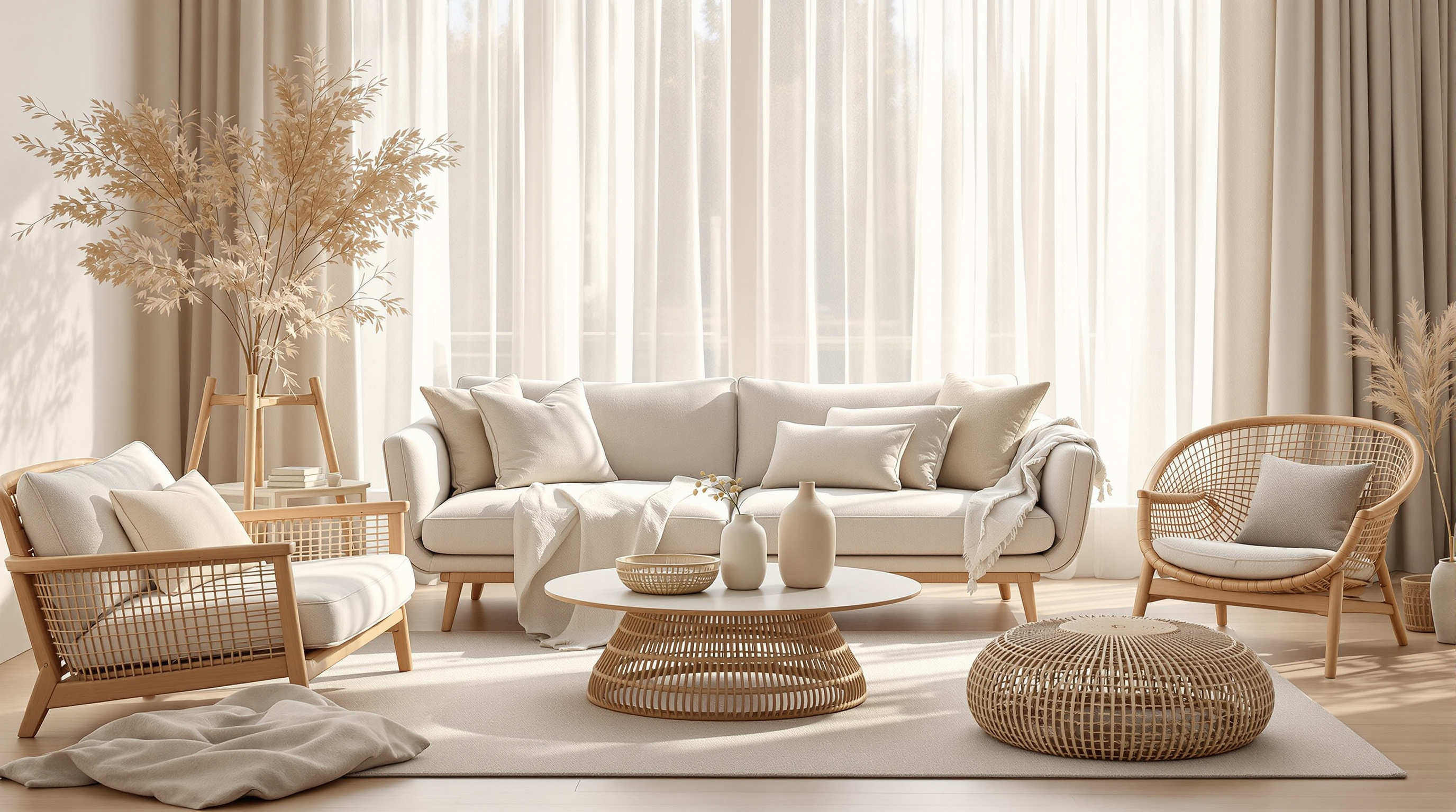 FLUX prompt: A luxury Zara Home interior set, styled with...