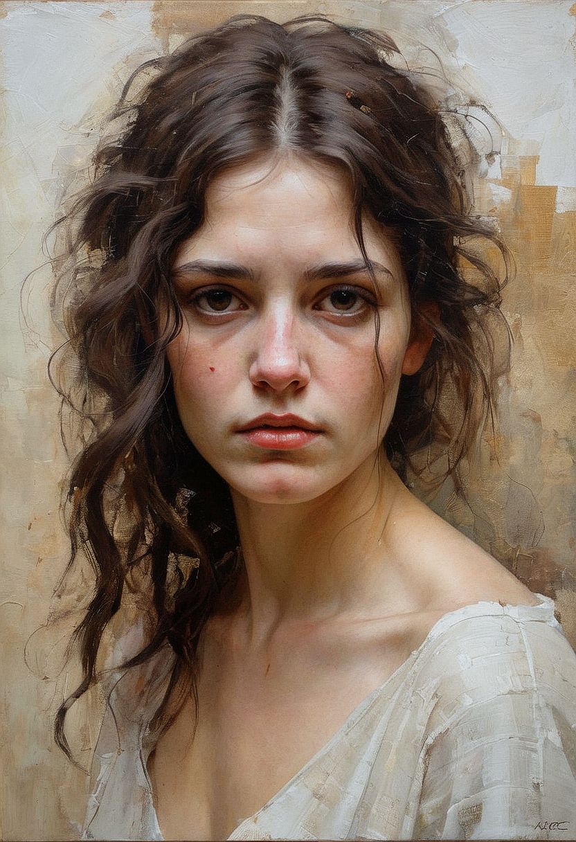 Stable Diffusion prompt: A half body, oil painting of a Greek woman, look ... - Stable Diffusion