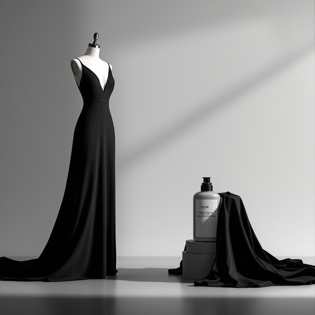 AI generated: FLUX prompt: -0-The image shows a couture mannequin wearing an ... (FLUX - Concept Art)