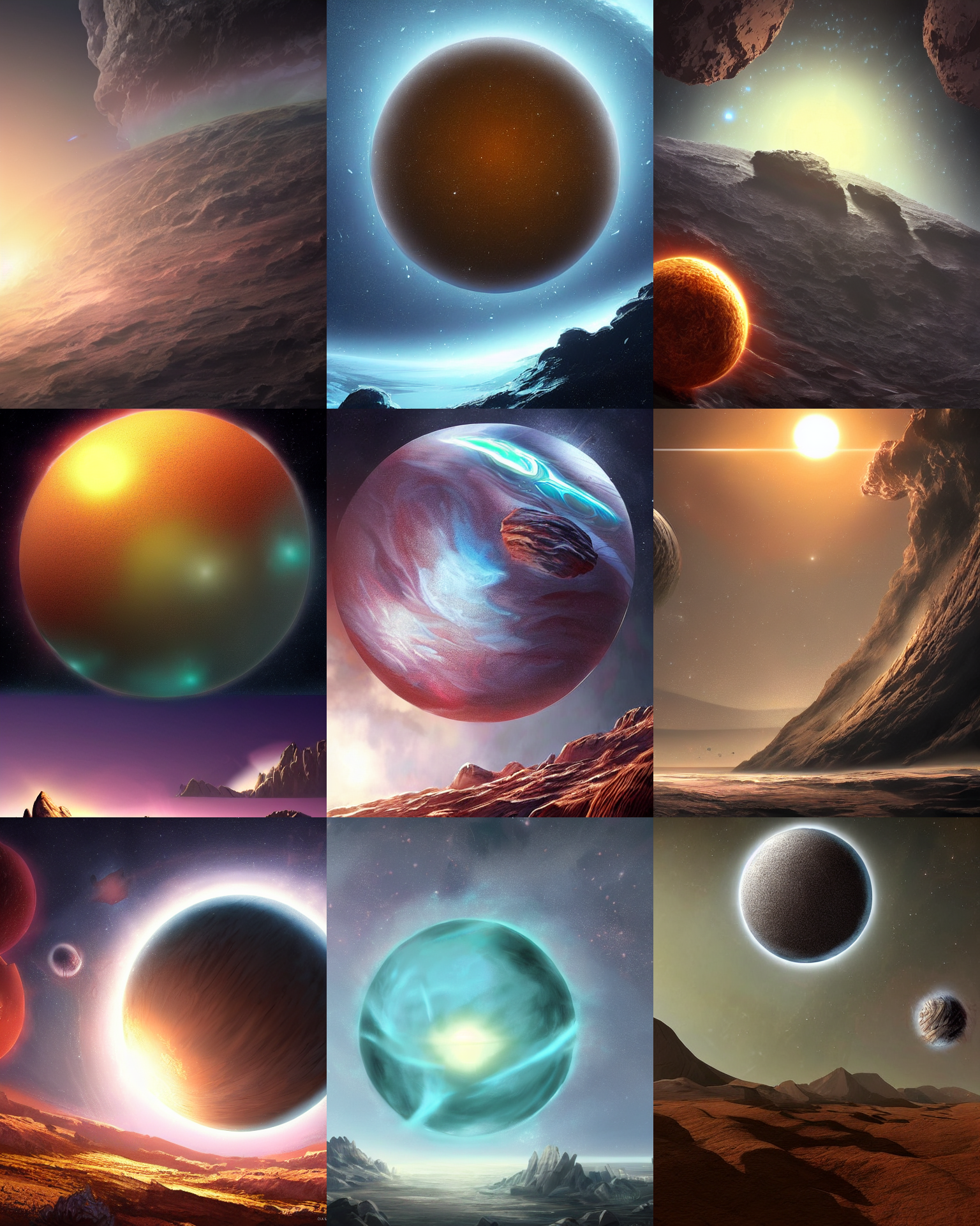 Stable Diffusion prompt: An epic digital art of a exoplan...