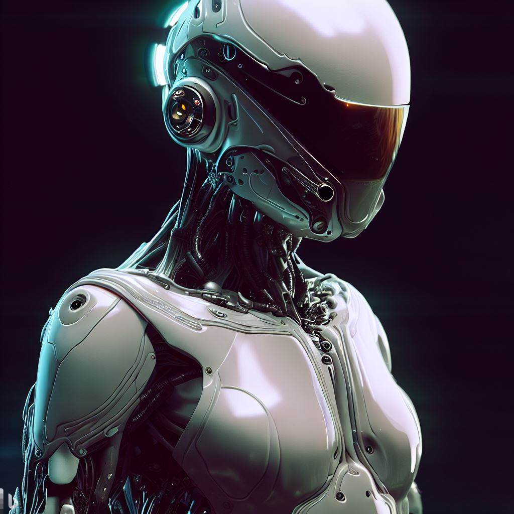AI generated: Stable Diffusion prompt: fullbody armed female figure in a white sci-fi sui... (Stable Diffusion - Portraits)