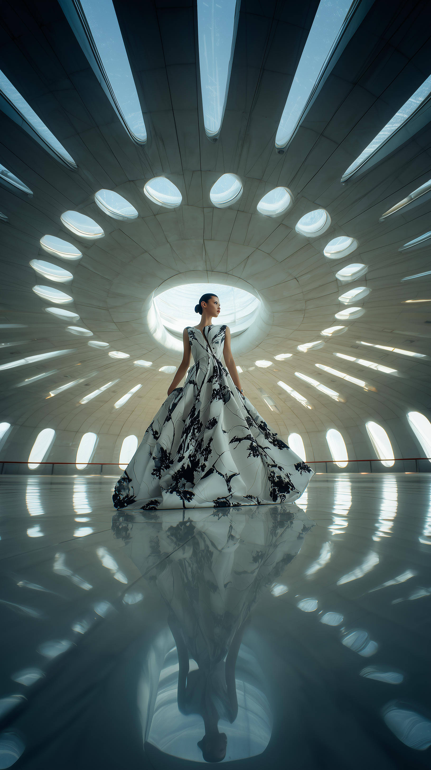 Midjourney prompt: photorealistic, fashion shoot of a conceptual dres... - Midjourney