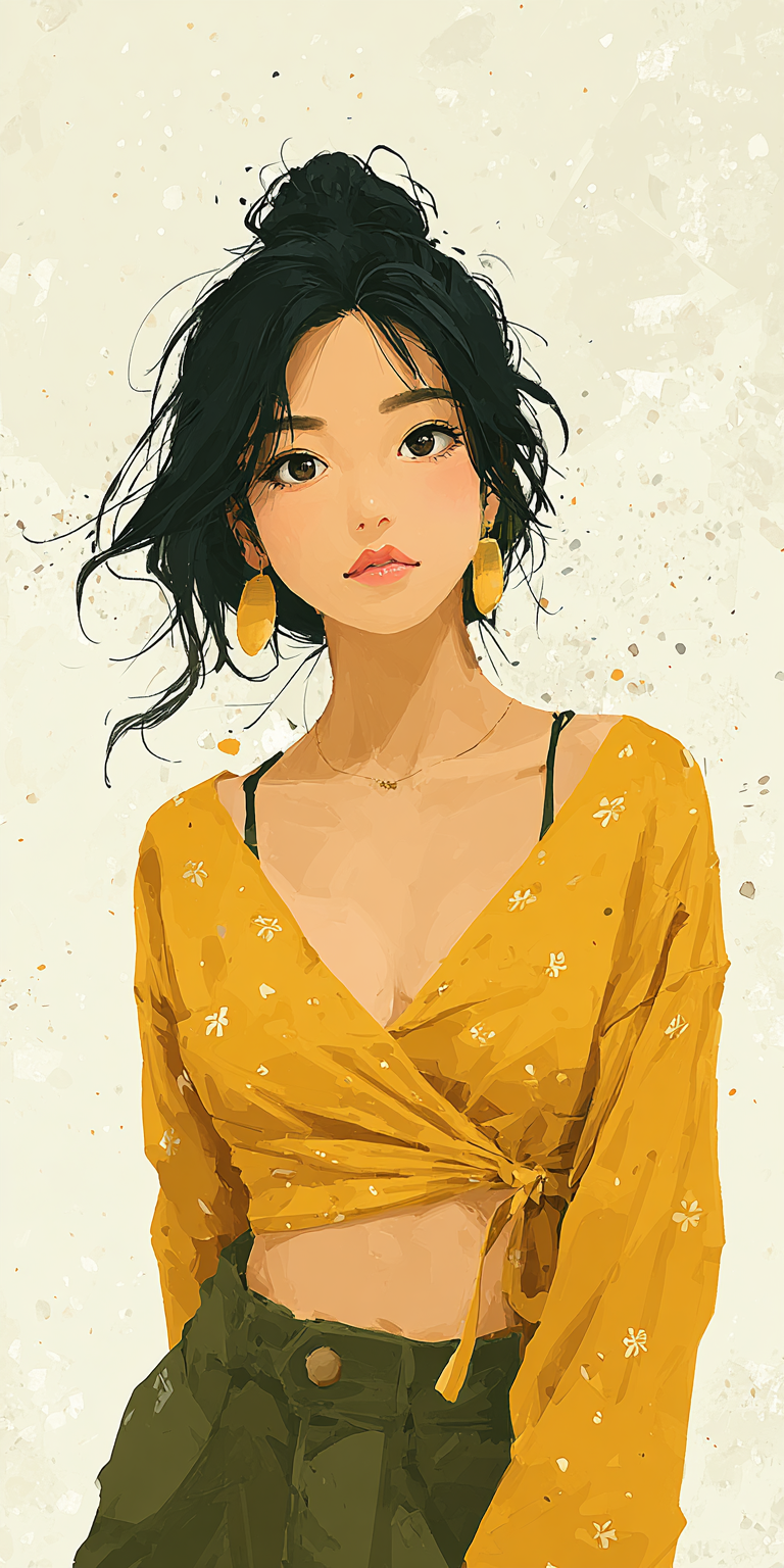 AI generated: Midjourney prompt: Asian woman, mid 20s --no freckles --ar 1:2 --raw ... (Midjourney - Portraits)