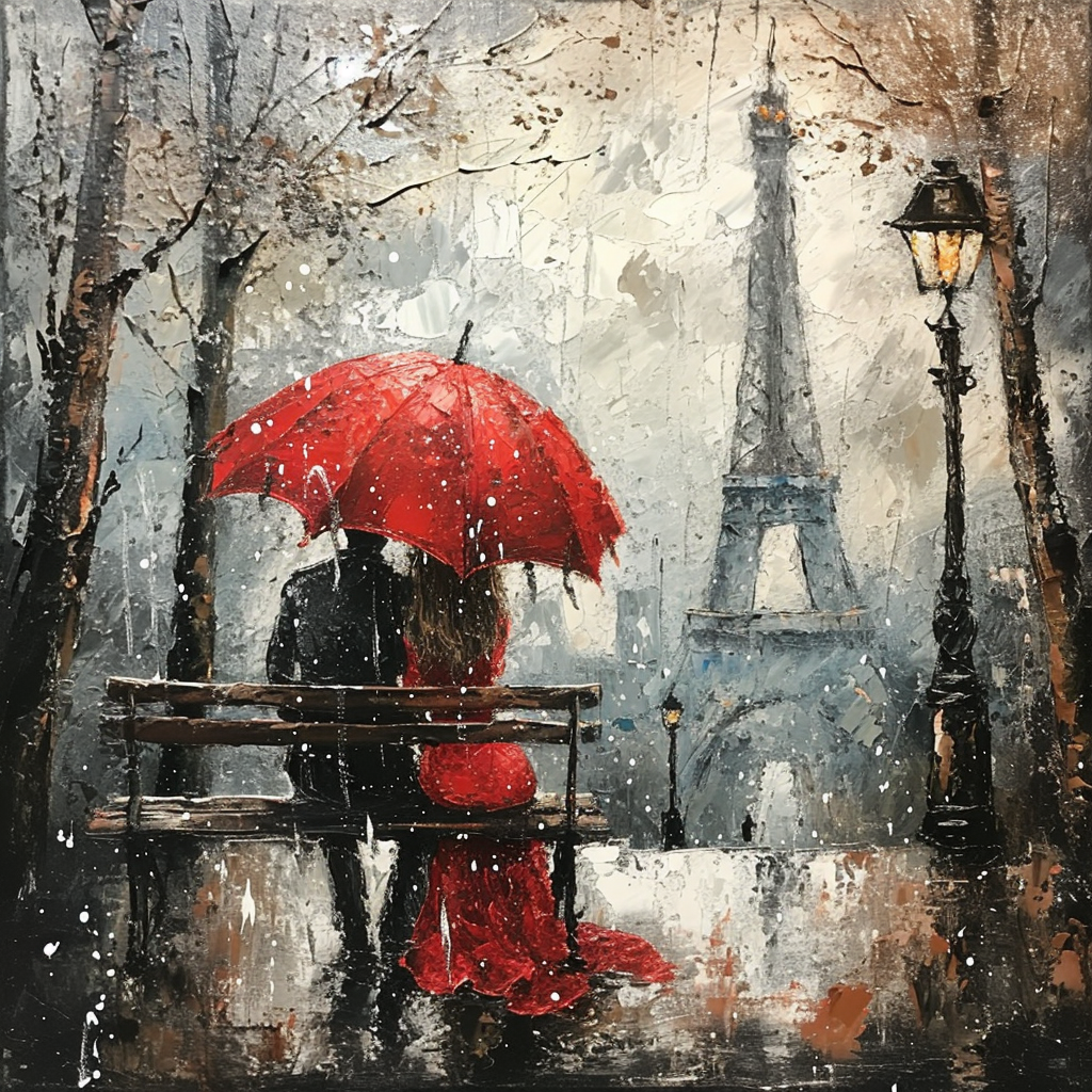 AI generated: Midjourney prompt: This is a romantic and evocative painting capturin... (Midjourney - Concept Art)
