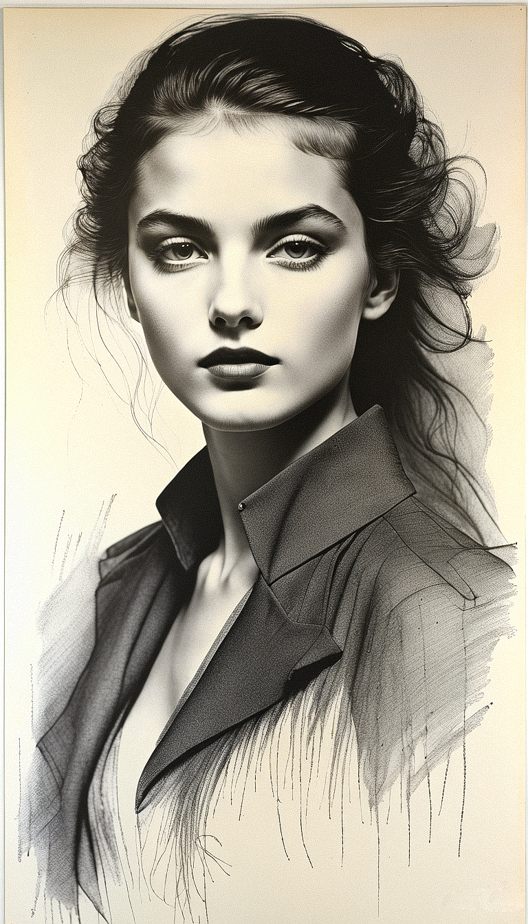 AI generated: Stable Diffusion prompt: The image is a black and white charcoal painting o... (Stable Diffusion - Photography)