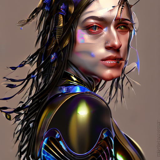 Stable Diffusion prompt: portrait of a beautiful girl wit...
