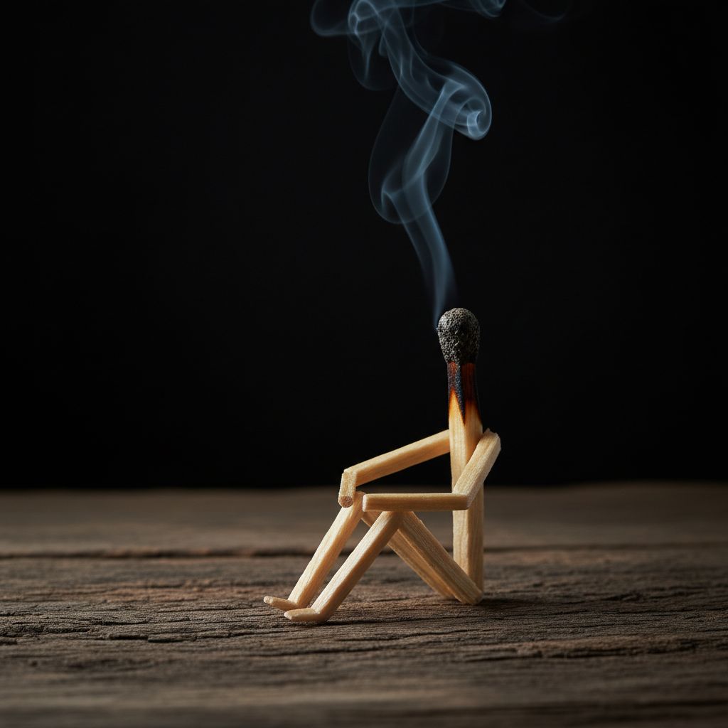 AI generated: Nano Banana prompt: A playful scene featuring a creatively positioned ... (Nano Banana - Photography)