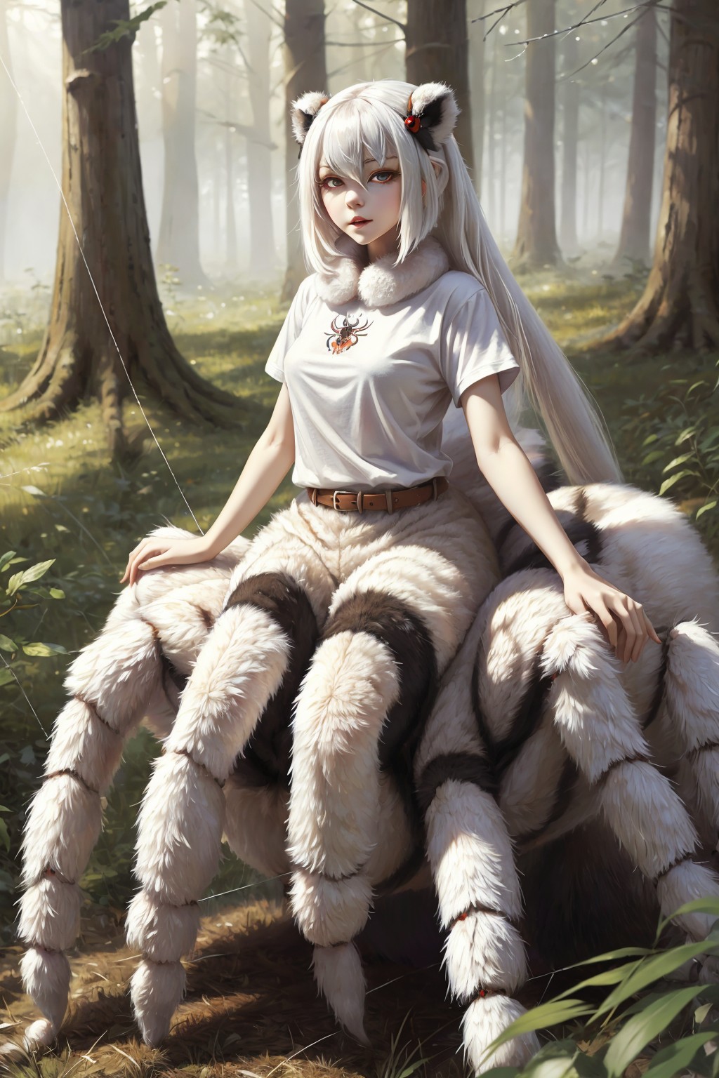 AI generated: anthropomorphic Arachne (Stable Diffusion - Portraits)