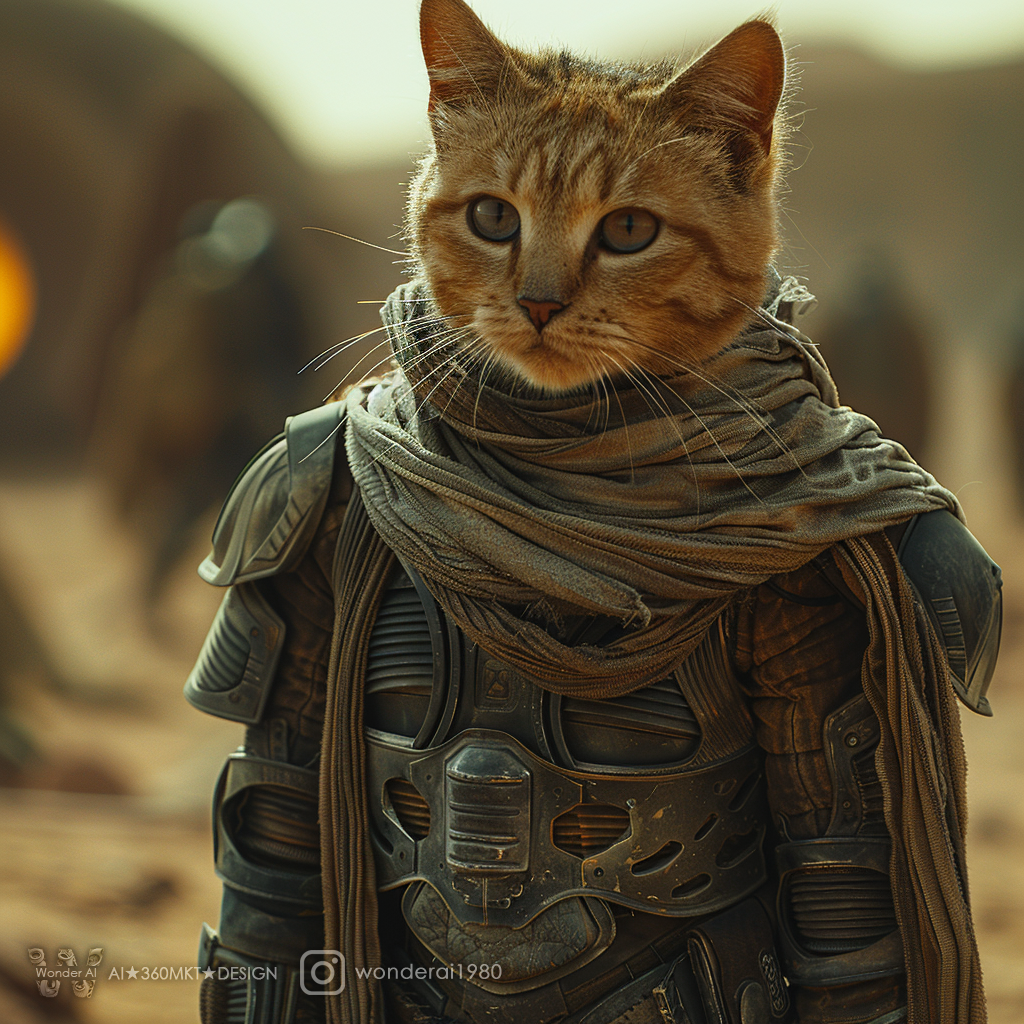 AI generated: Warrior of the Dunes (Midjourney - Photography)