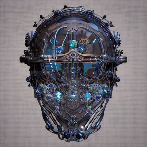 Stable Diffusion prompt: 3D render of a sci-fi baroque co...