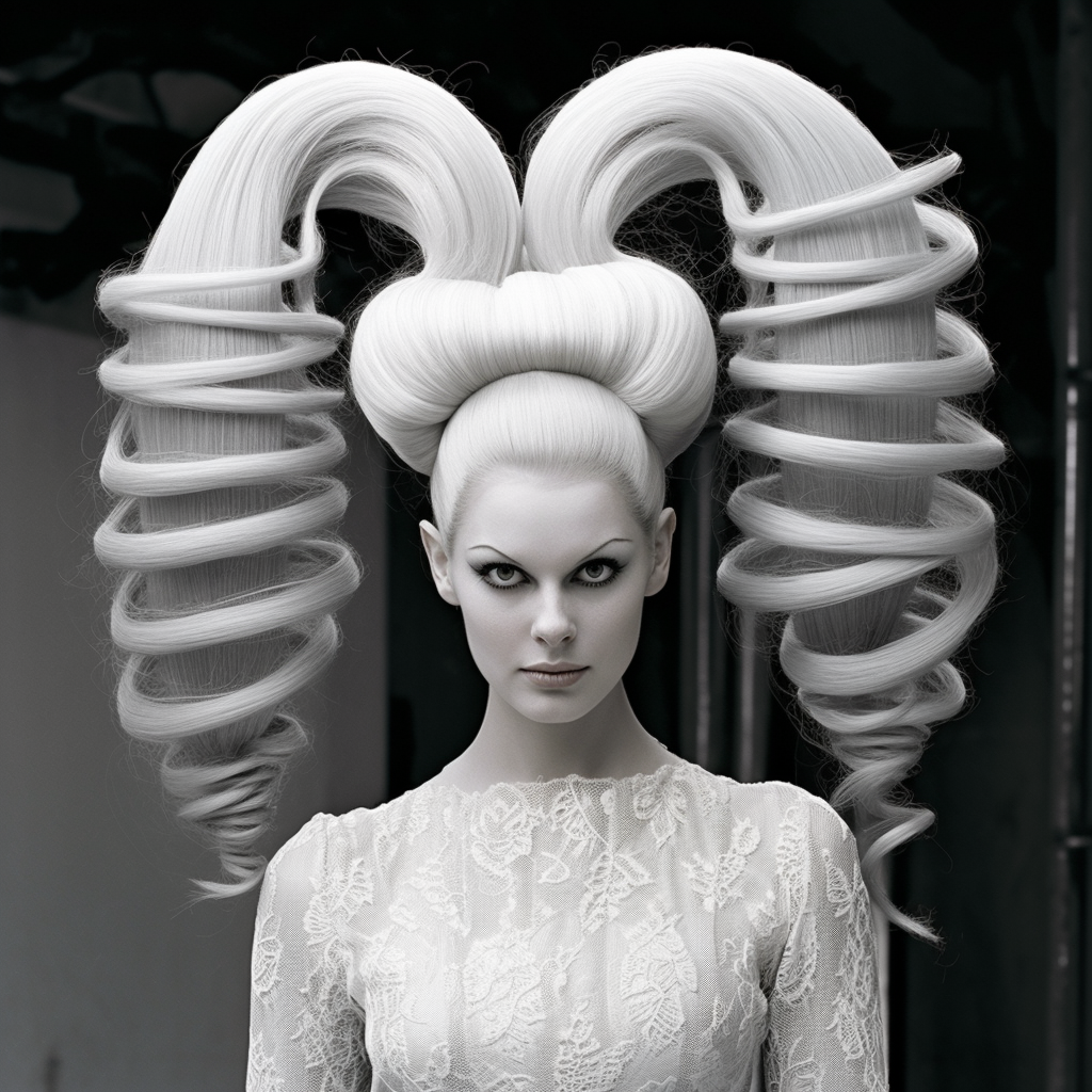 AI generated: Midjourney prompt: future fashion, hair styles (Midjourney - Fashion)