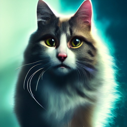 Stable Diffusion prompt: a cat with the facial features o...