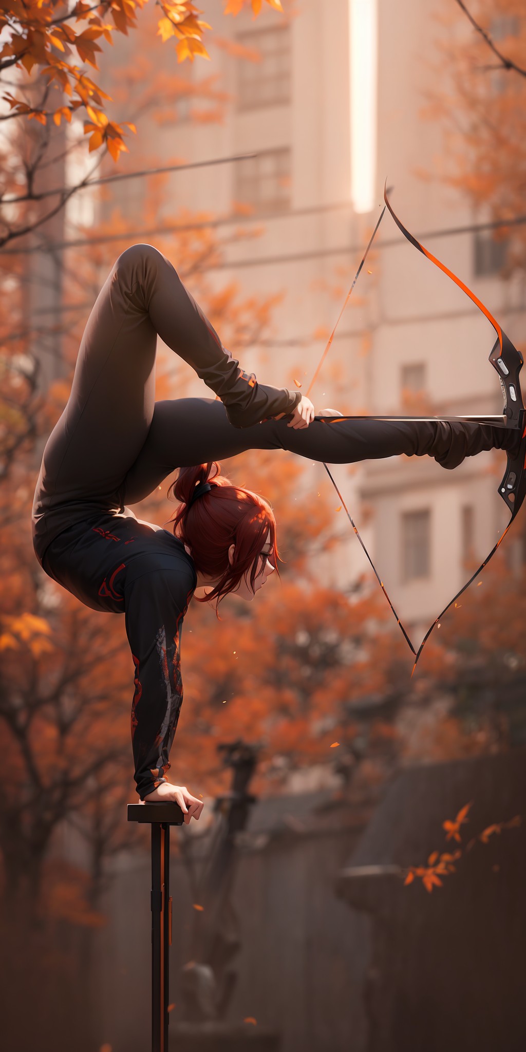 AI generated: Foot Bow Archer (Stable Diffusion - Character Design)
